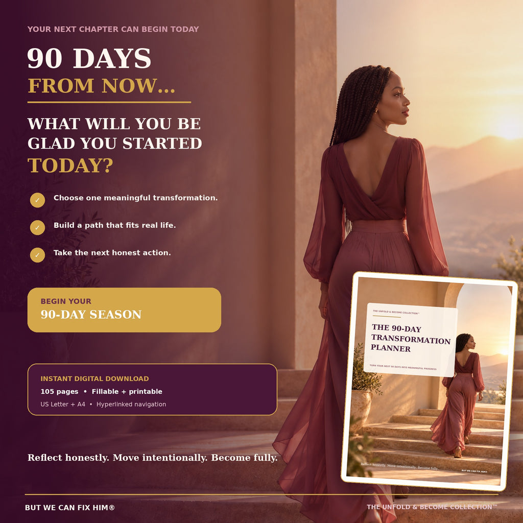 The 90-Day Transformation Planner | Fillable & Printable PDF