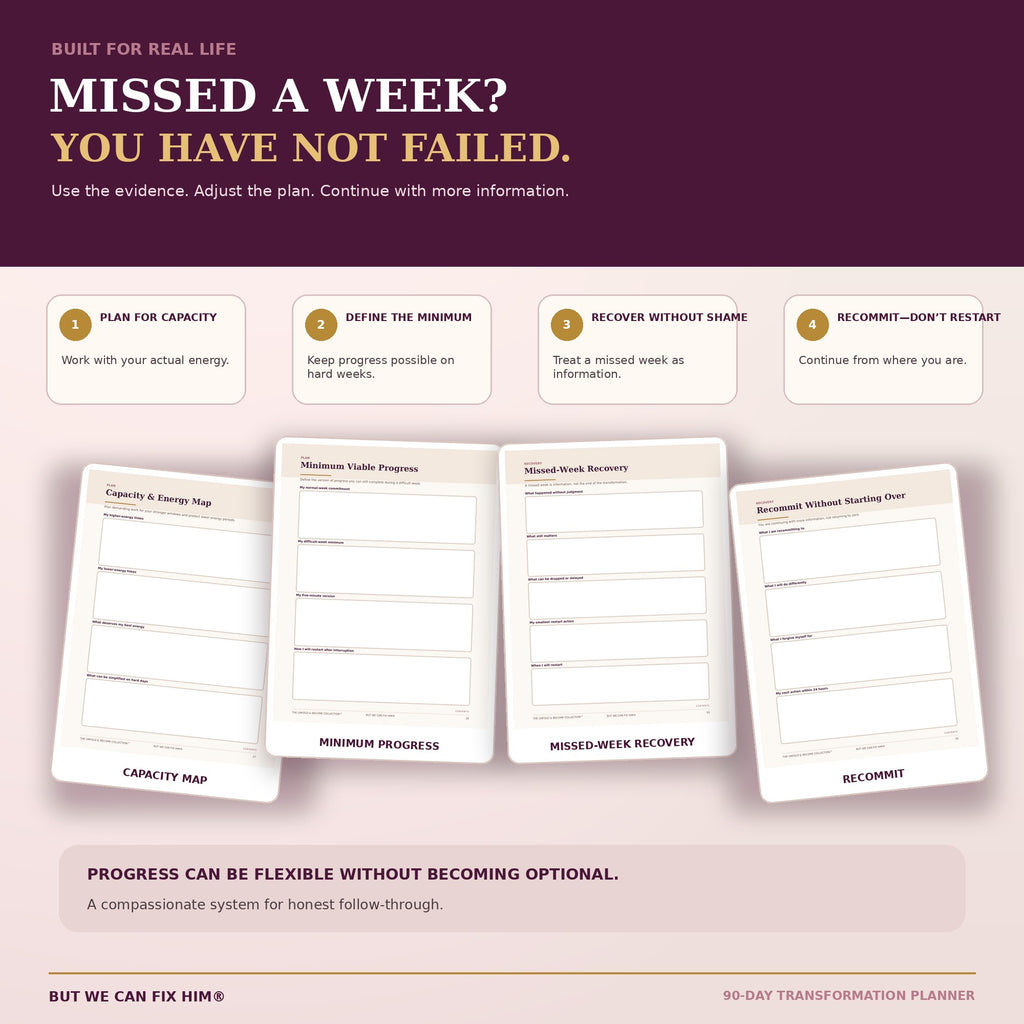 The 90-Day Transformation Planner | Fillable & Printable PDF