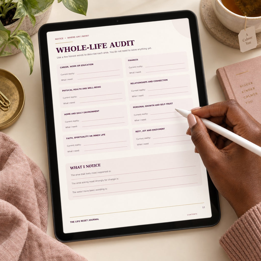 The Life Reset Journal — 30-Day Fillable PDF