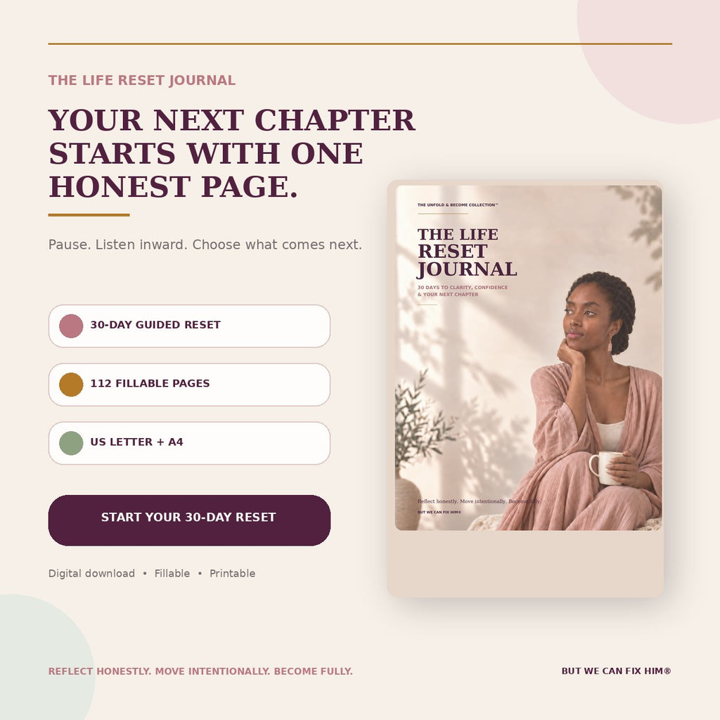 The Life Reset Journal — 30-Day Fillable PDF