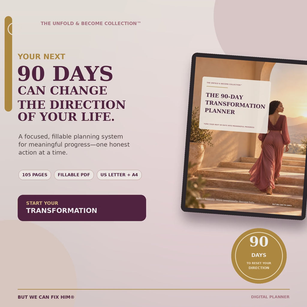 The 90-Day Transformation Planner | Fillable & Printable PDF